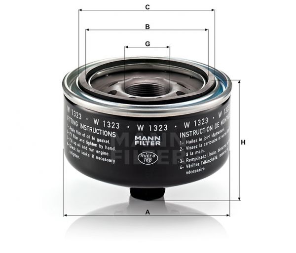 FILTRO MANN W1323