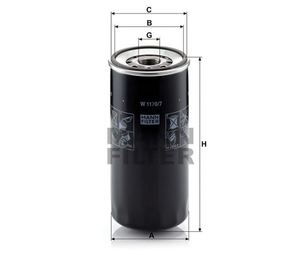 FILTRO MANN W1170/7