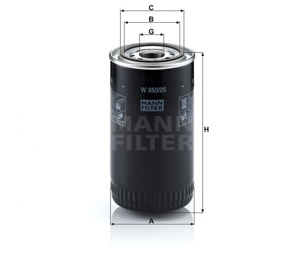 FILTRO MANN W950/26