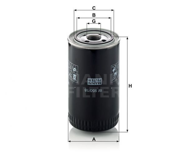 FILTRO MANN W950/18